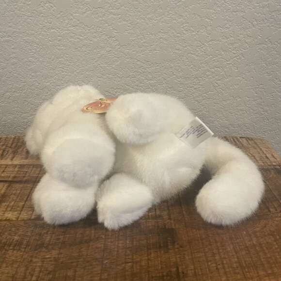 Vintage Soft Classics White Cat Kitten Plush Toys R Us 1995 Blue Eyes 10” Toy - Picture 8 of 10